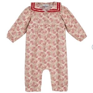 Baby Lillian Bubble, Cream & Pink Floral 18-24 most